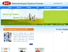 Tablet Screenshot of bio-explorer.com